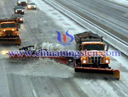 tungsten carbide snowplow truck